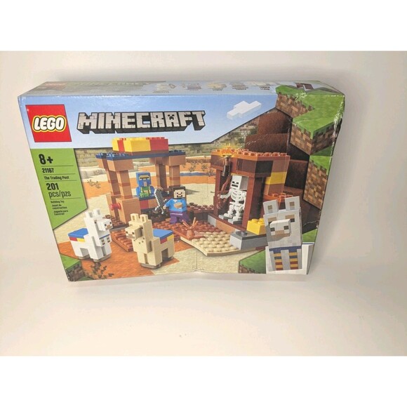 Lego Minecraft The Trading Post 21167 Building Set 5 Figurines Retired New! Gift - Picture 1 of 7